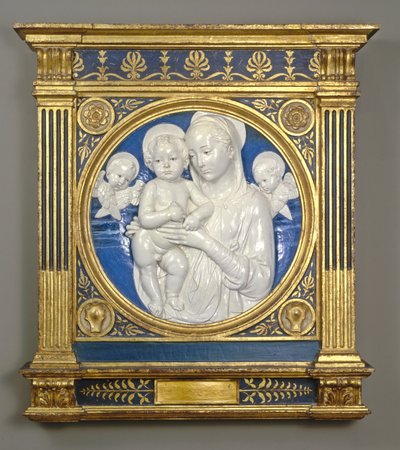 Madonna and Child with Cherubs by Andrea Della Robbia